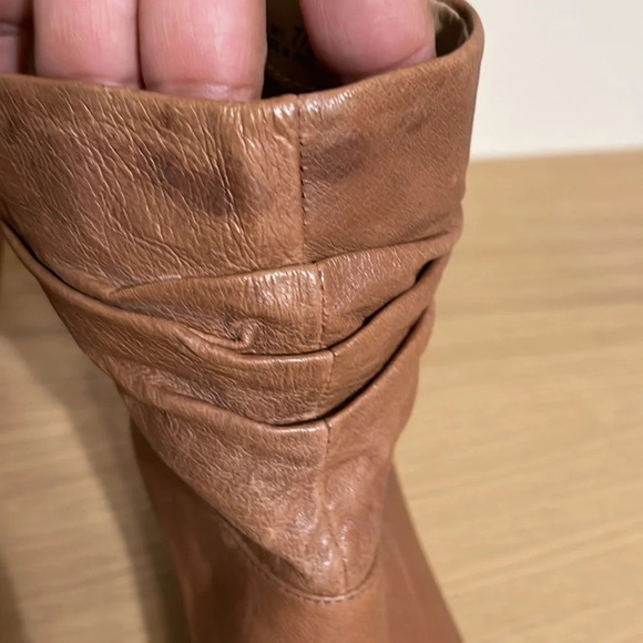 Chinese Laundry Wedge Boot Tan Cognac Size 7 - Picture 12 of 16